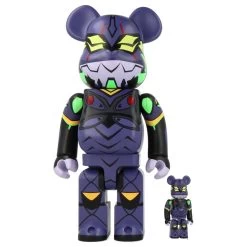400% + 100% Bearbrick EVA 13 New Paint Version (Evangelion)