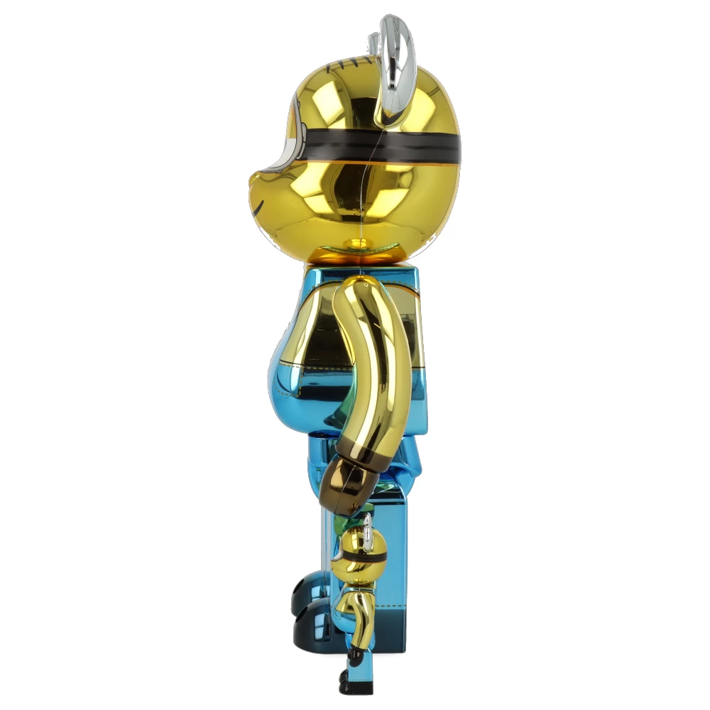 400% + 100% Bearbrick Minion Stuart Chrome Ver. – Image 3