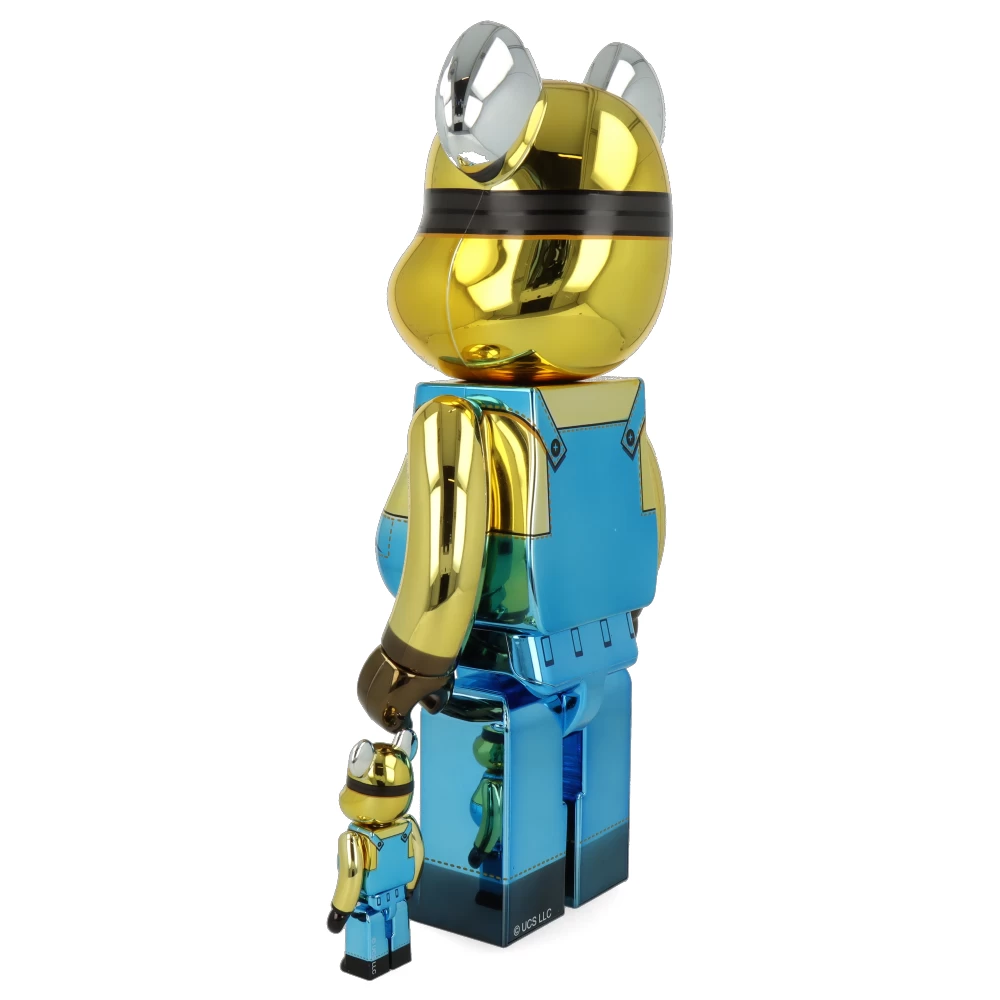 400% + 100% Bearbrick Minion Stuart Chrome Ver. – Image 4