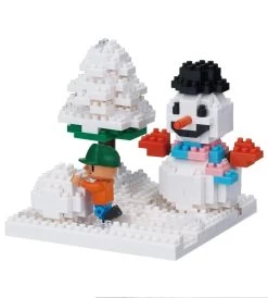 Nanoblock - Jouer Dans La Neige - Stories Collection With Nanobbit - NBH 165
