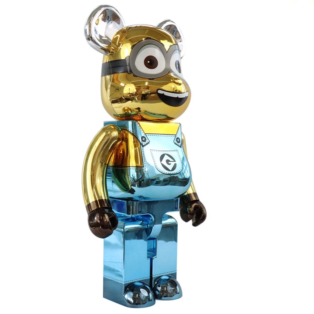 1000% Bearbrick Dave Chrome (Les Minions) – Image 2