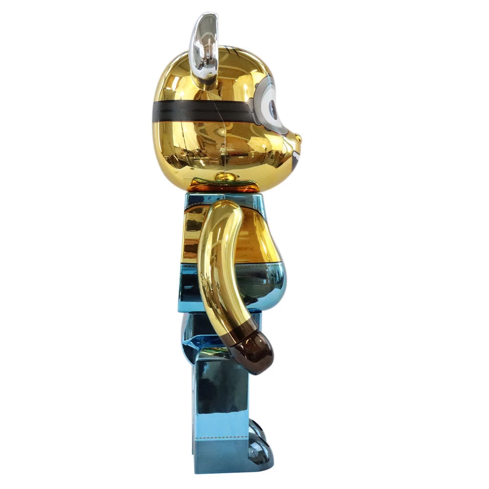 1000% Bearbrick Dave Chrome (Les Minions) – Image 3