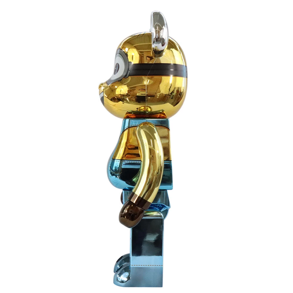 1000% Bearbrick Dave Chrome (Les Minions) – Image 5
