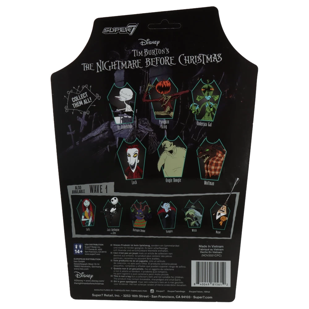 SUPER7 Tim Burton's The Nightmare Before Christmas ReAction Figures Wave 2 - Lock – Image 3