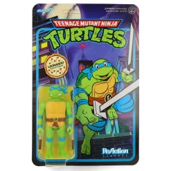 SUPER7 Leonardo Toon (Tortues Ninja - TMNT) - ReAction Figure