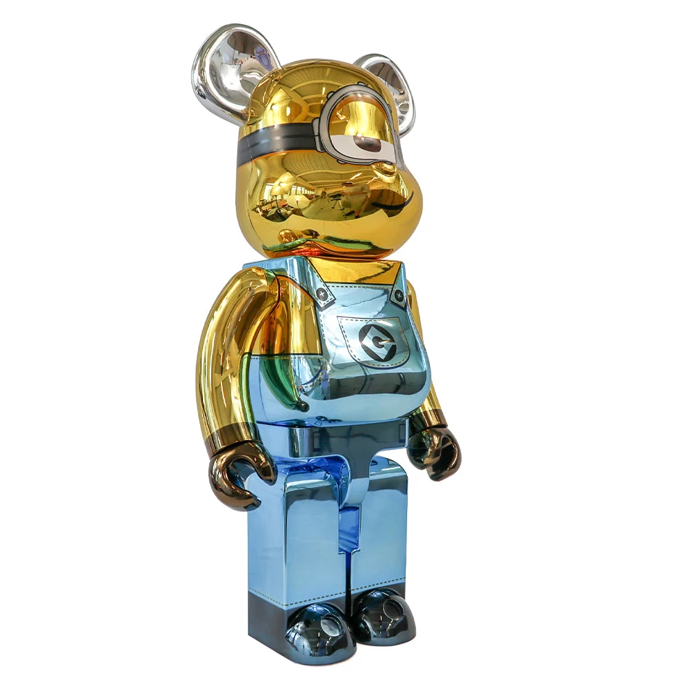 1000% Bearbrick Minion Stuart Chrome Ver. – Image 2