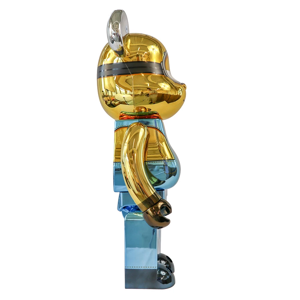 1000% Bearbrick Minion Stuart Chrome Ver. – Image 3